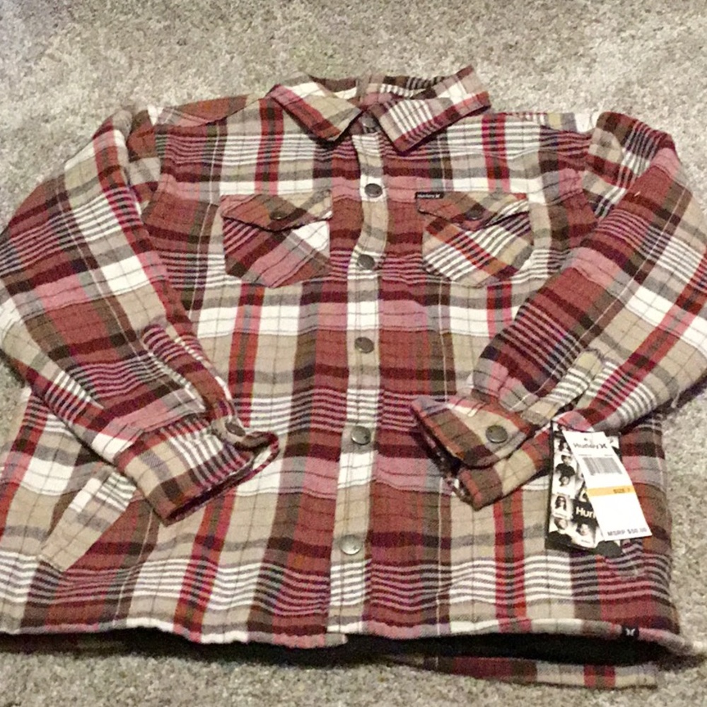 Hurley Lined Flannel NWT